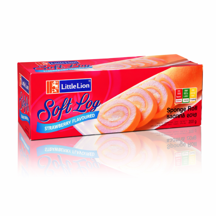 Ll Soft Log Sponge Roll 200G - Strawberry/Cake