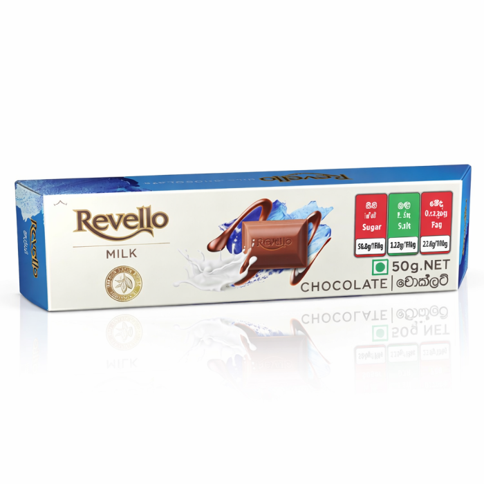 Revello Milk Chocolate 50G N/Chocolate