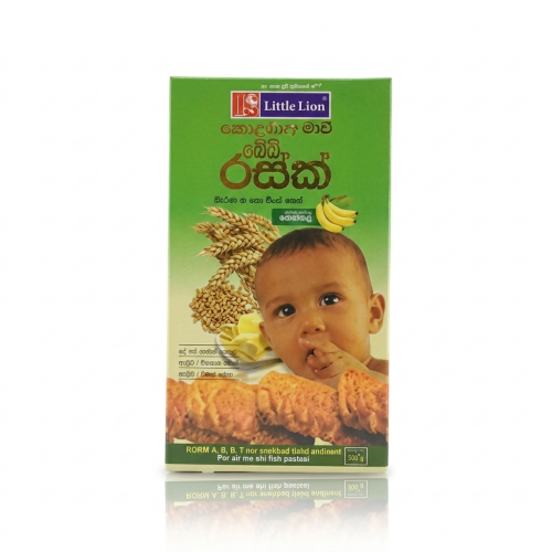 Little Lion Baby Rusks Banana 110G/Biscuits