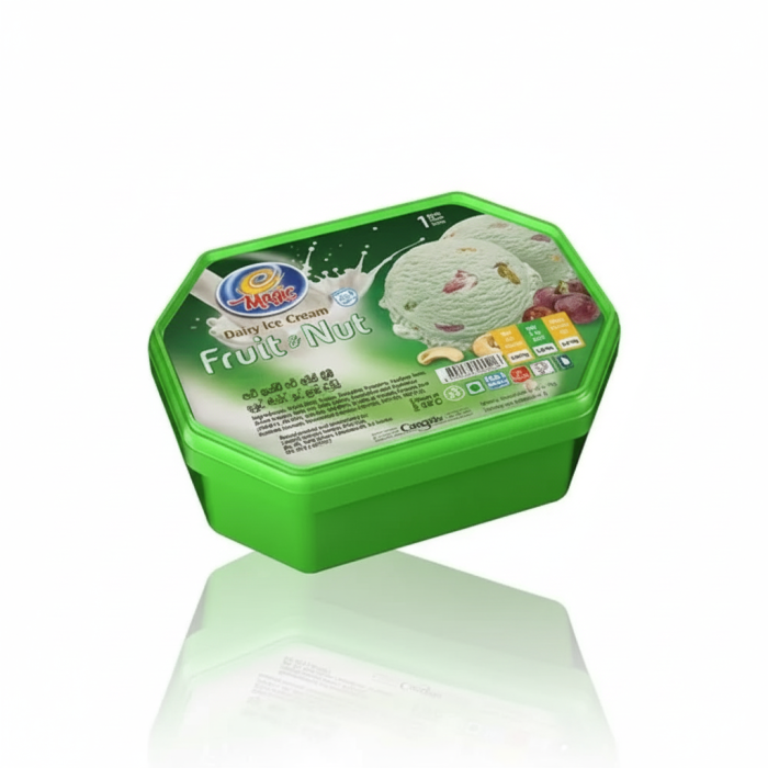Magic Ice Cream 1L - Fruit & Nut/Frozen