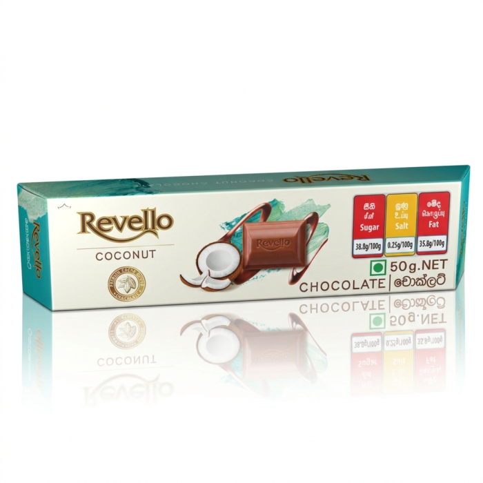 Revello Coconut Chocolate 50G/Chocolate