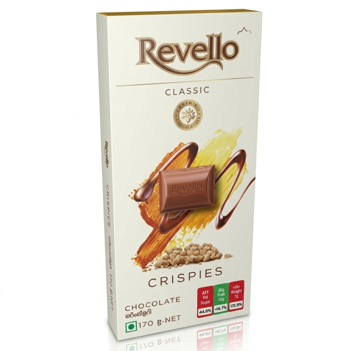 Revello Crispies 170G/Chocolate
