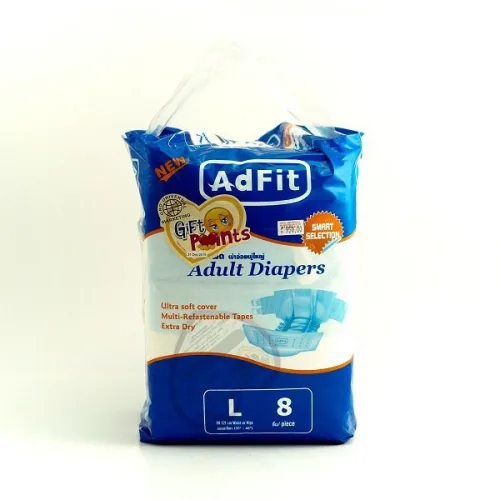 Adfit (L) Adult Diapers 8 Pcs/House Holding