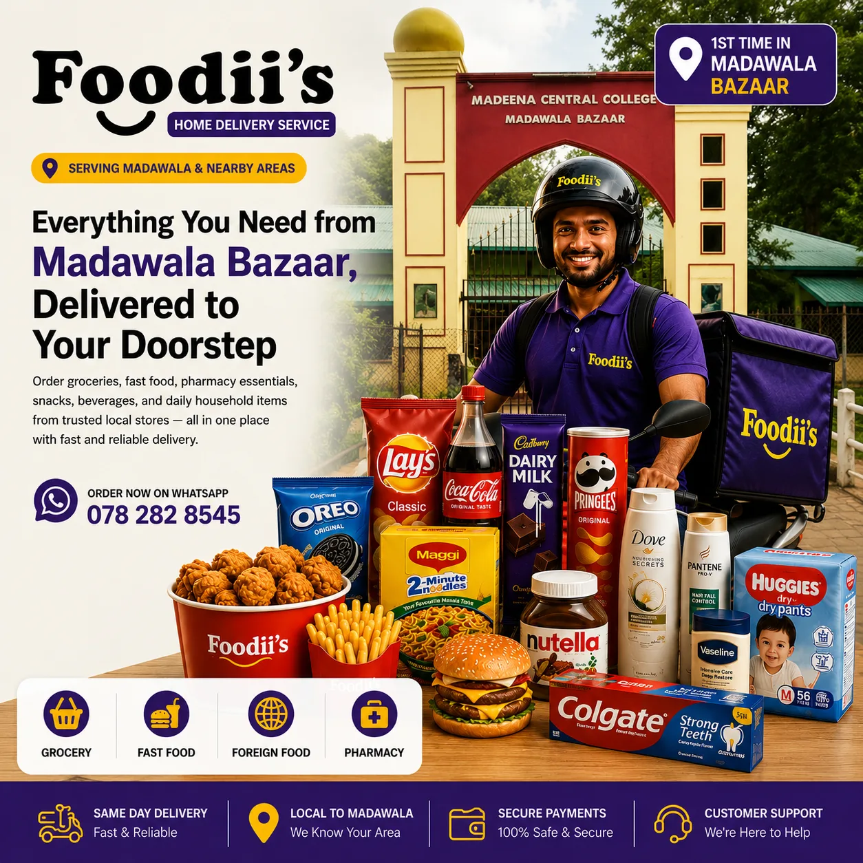 Foodiis Home Delivery Service | Order Online in Madawala