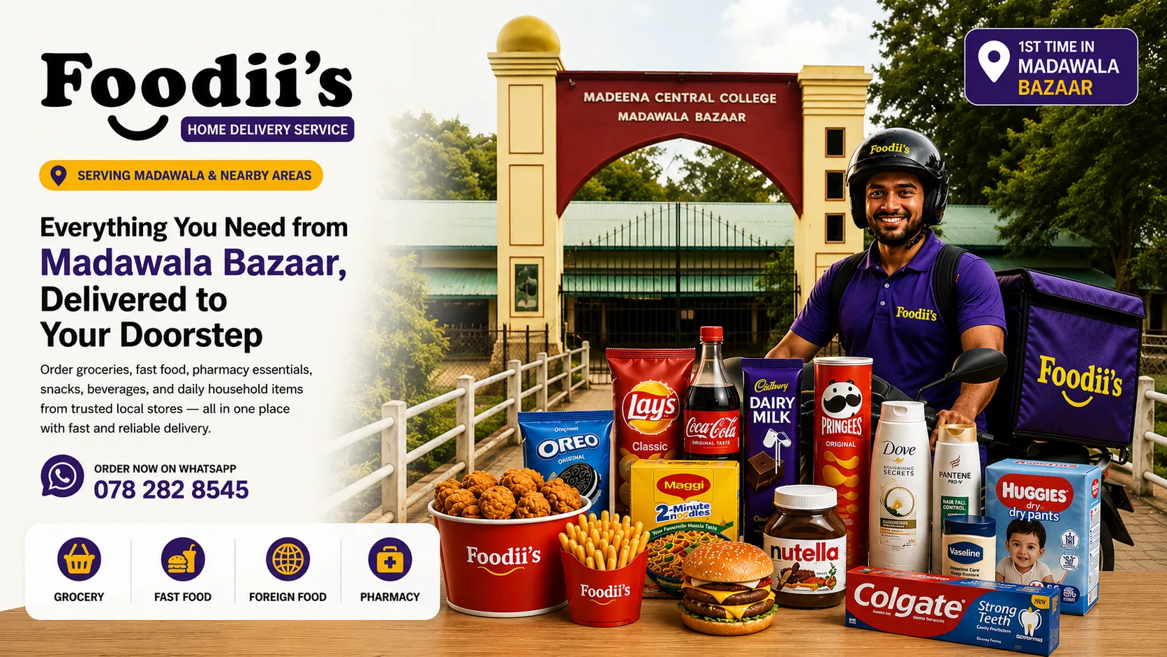 Foodiis Home Delivery Service | Order Online in Madawala